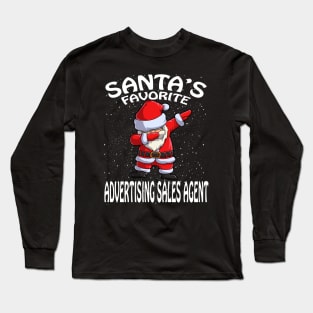 Santas Favorite Advertising Sales Agent Christmas Long Sleeve T-Shirt